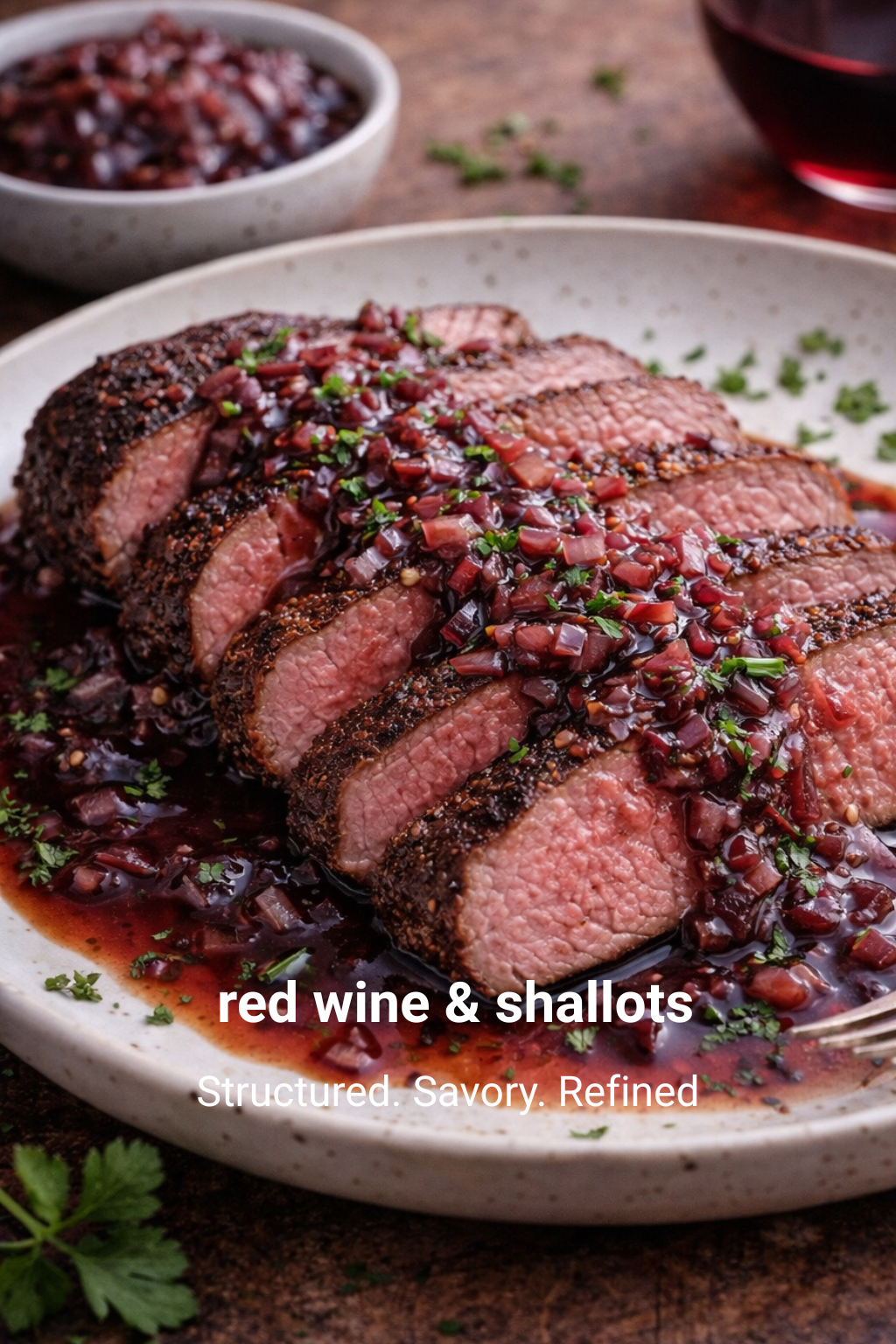 Red Wine Shallot Steak Sauce Recipe | Classic Steakhouse Reduction
