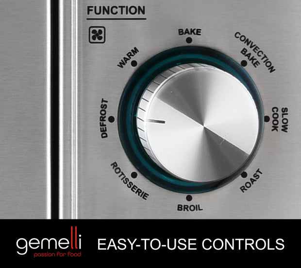 The Gemelli Oven Features Easy To Use Controls